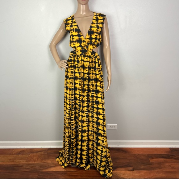 NEW PROENZA SCHOULER REVOLVE YELLOW TIE-DYE MAXI DRESS - Picture 2 of 9